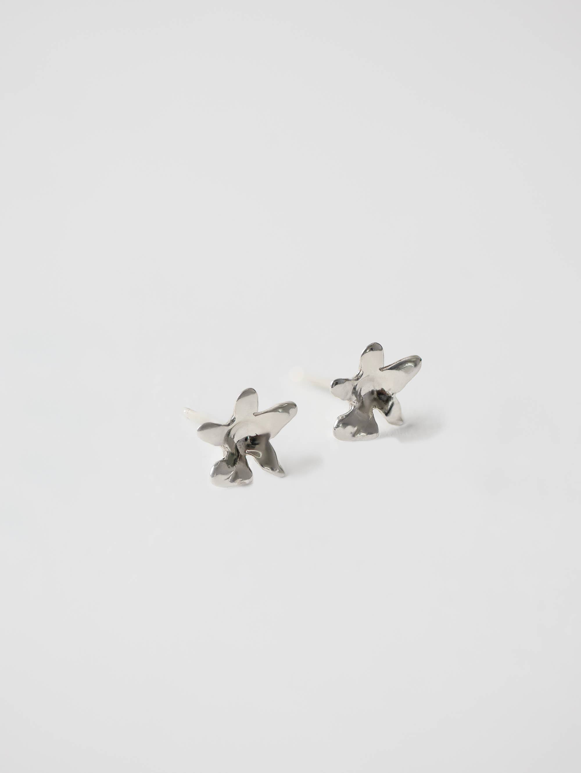 Flower Studs in Sterling Silver