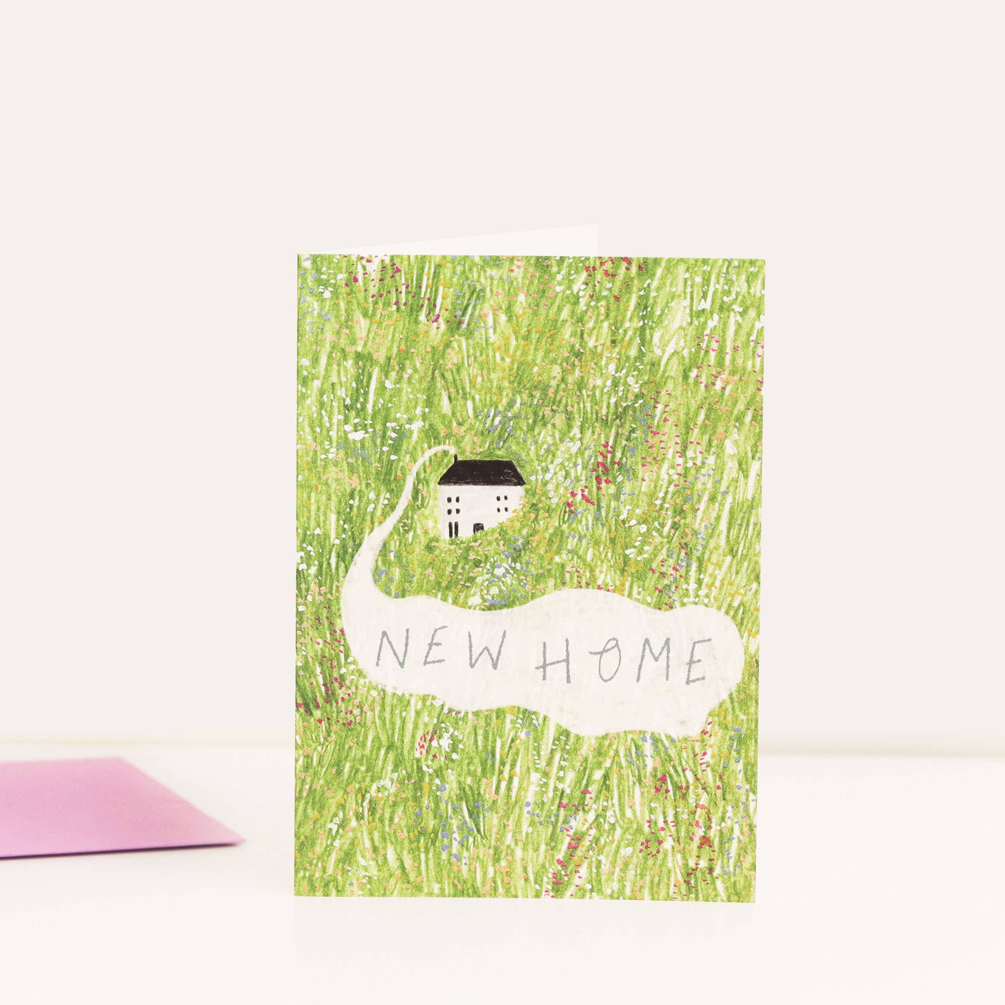 Floral New Home Greeting Card