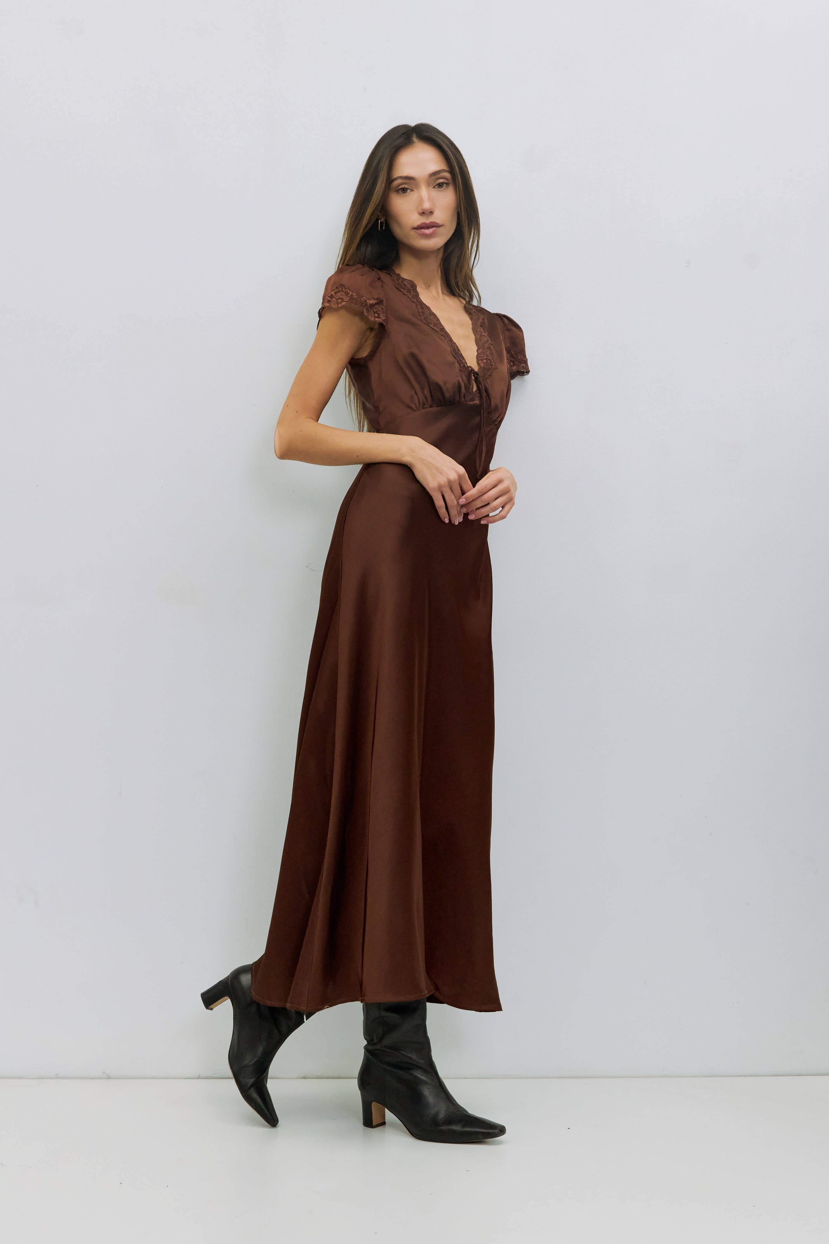 The Vivienne Satin Dress
