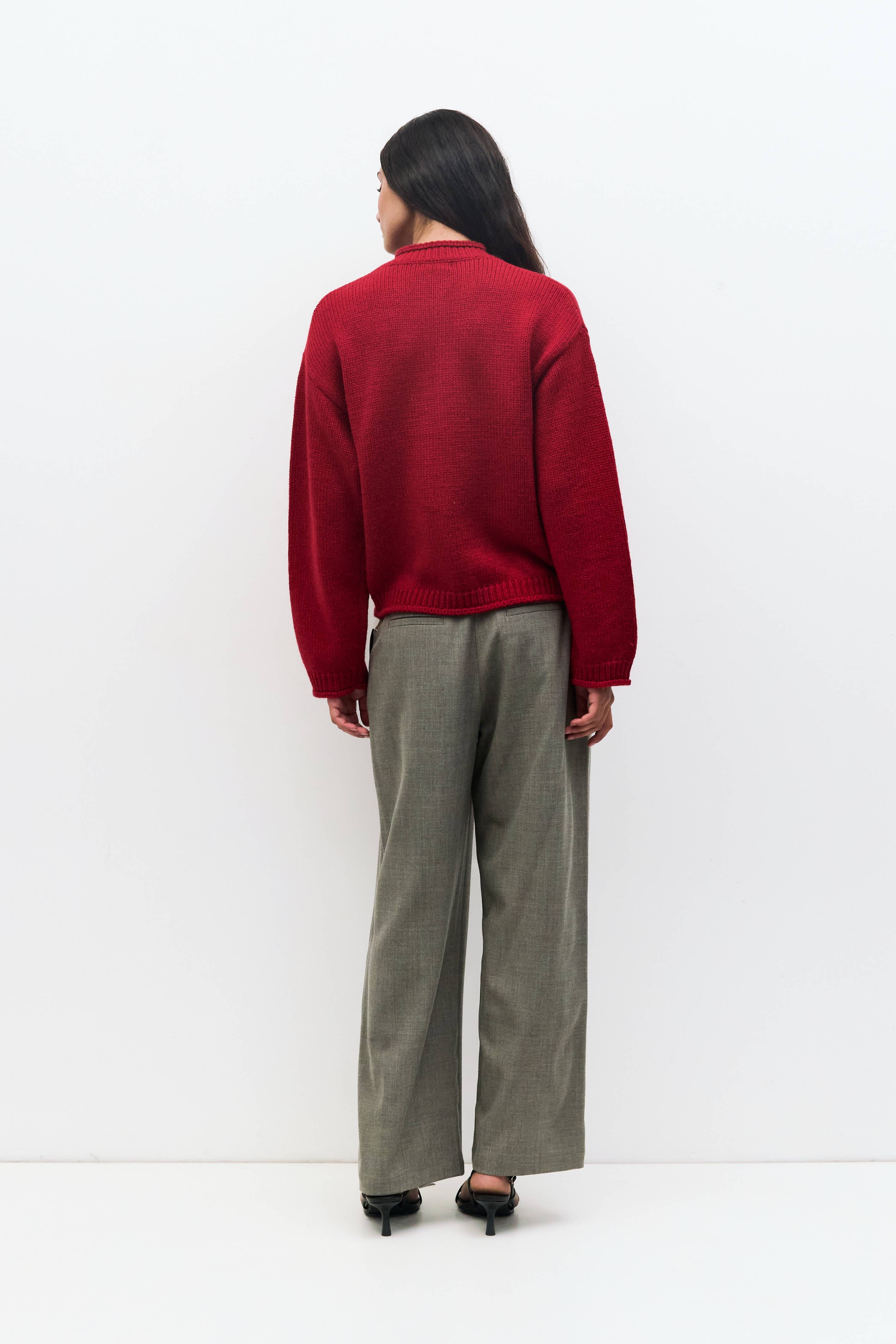 The Hannah Cardigan - Red