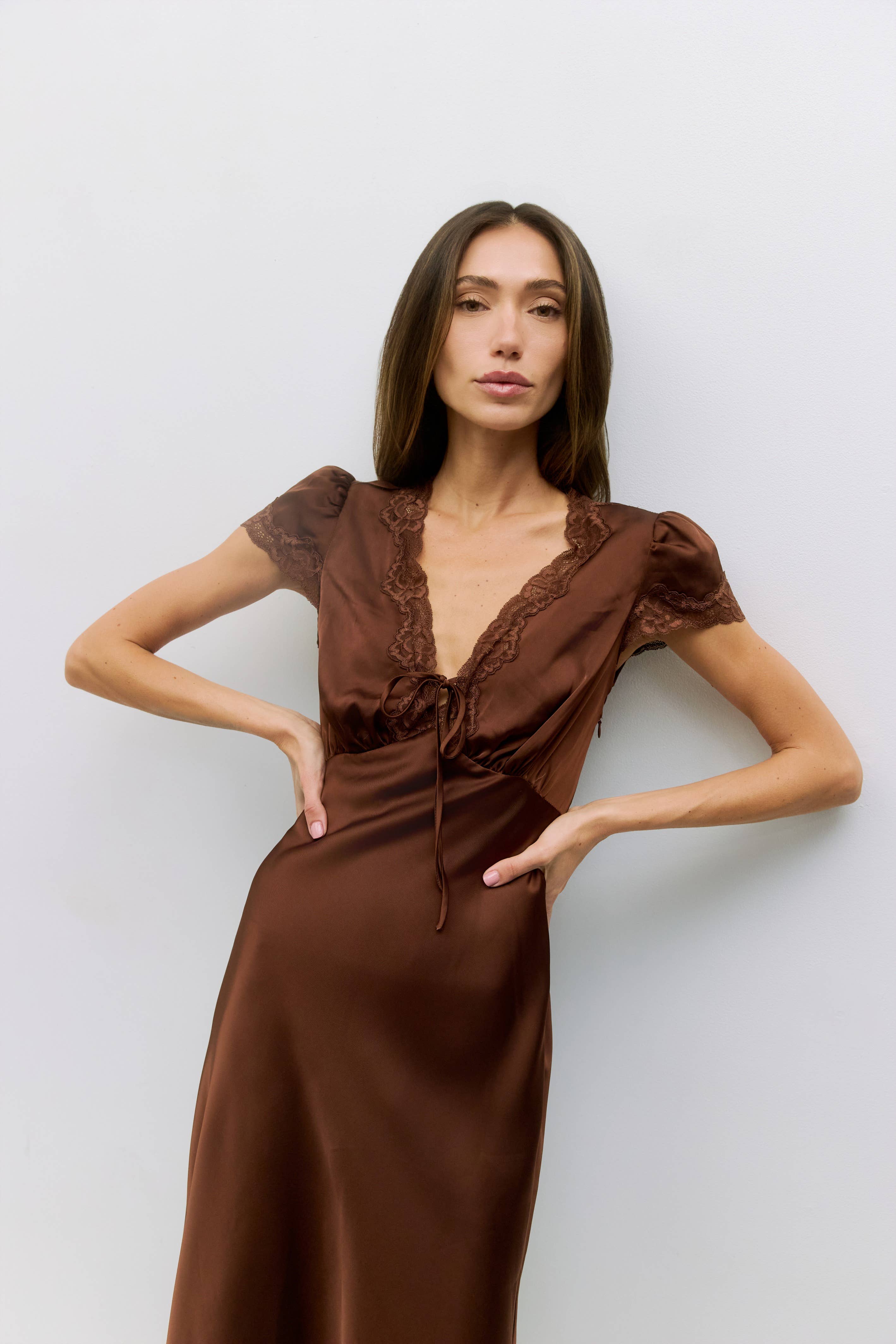 The Vivienne Satin Dress