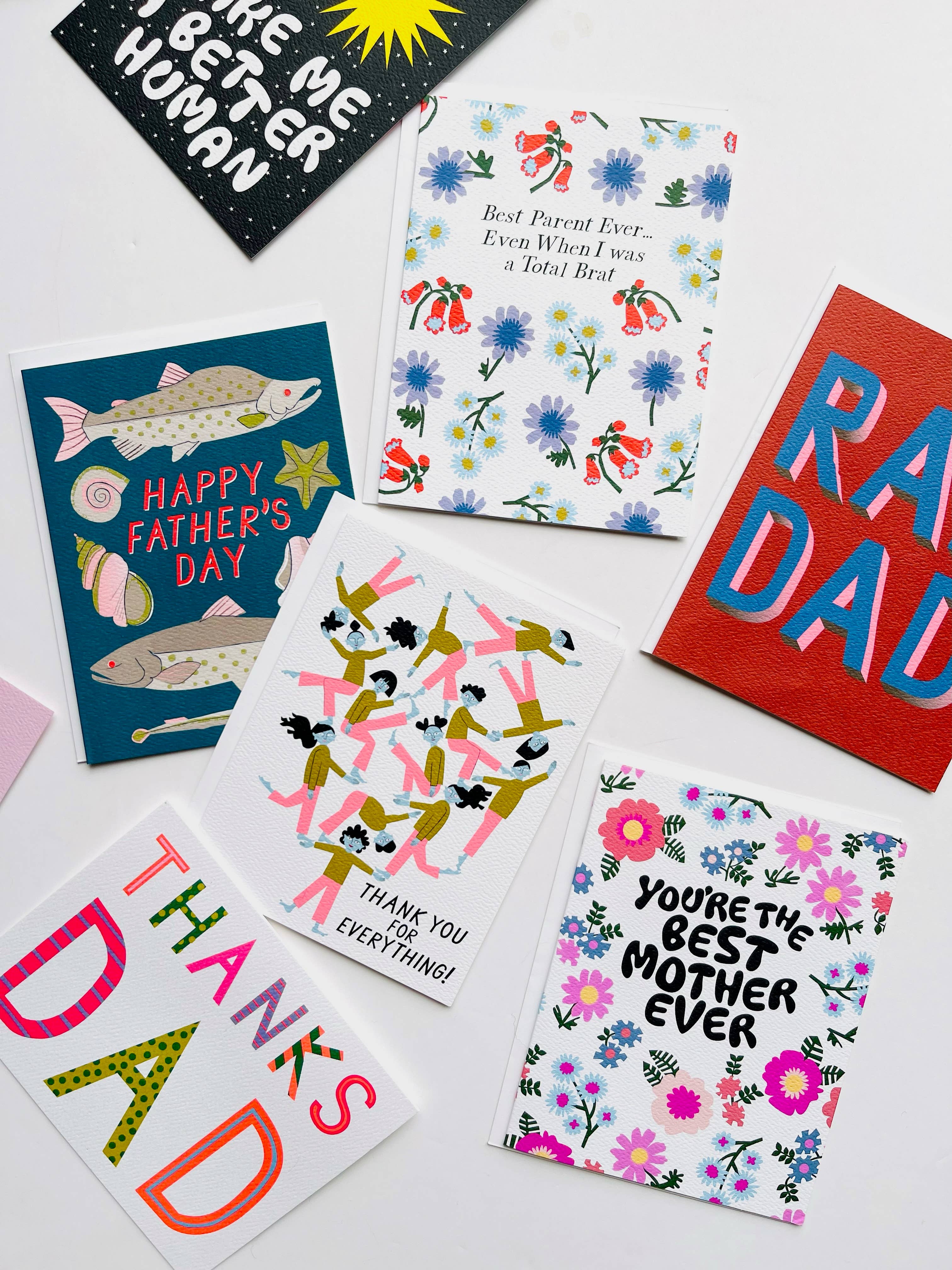 Disco Flowers Best Mother Ever Note Card