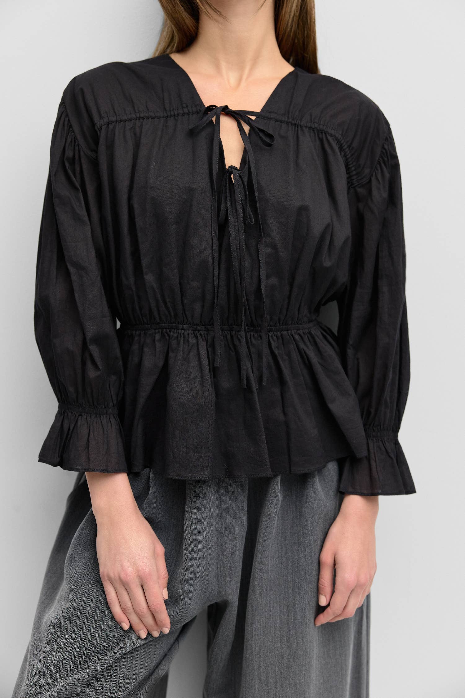 The Selina Blouse- Black