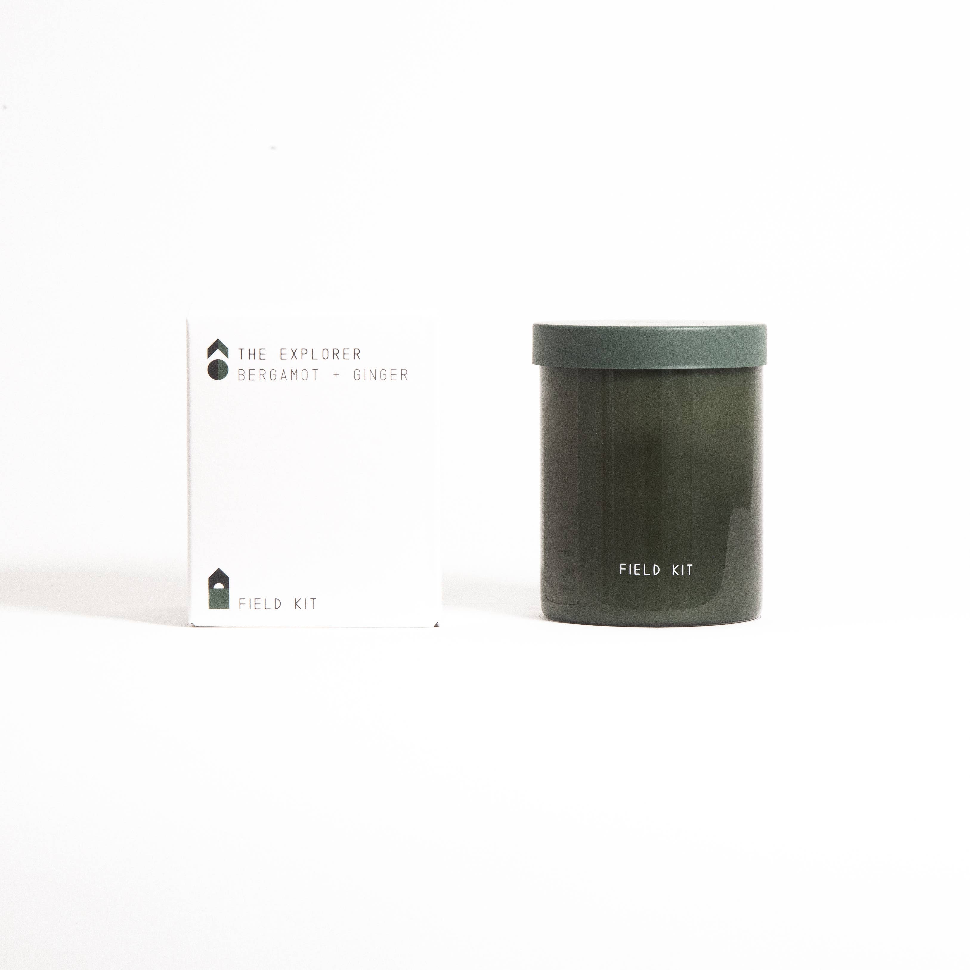 The Explorer Glass Candle - Bergamot + Ginger
