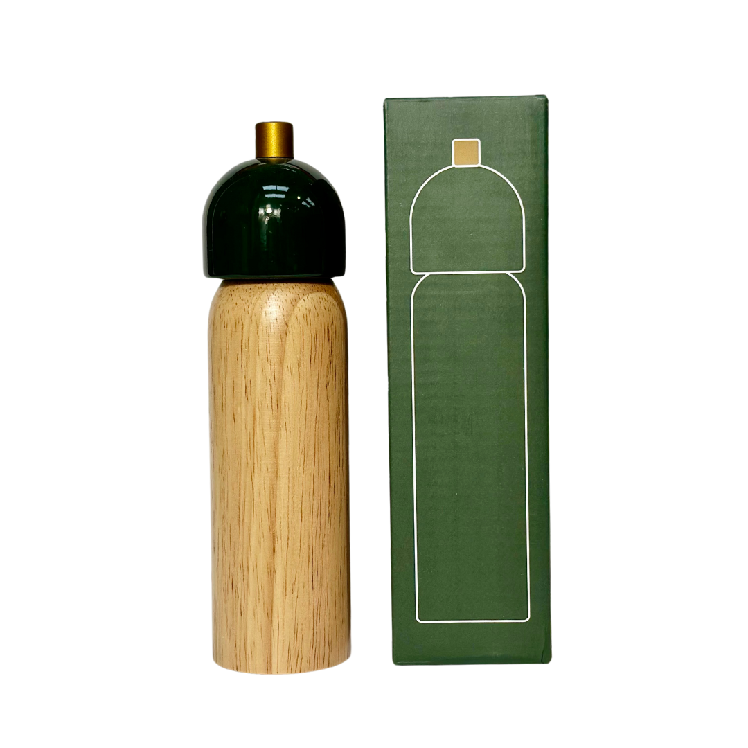 Salt & Pepper Grinder - Green & Gold: Large
