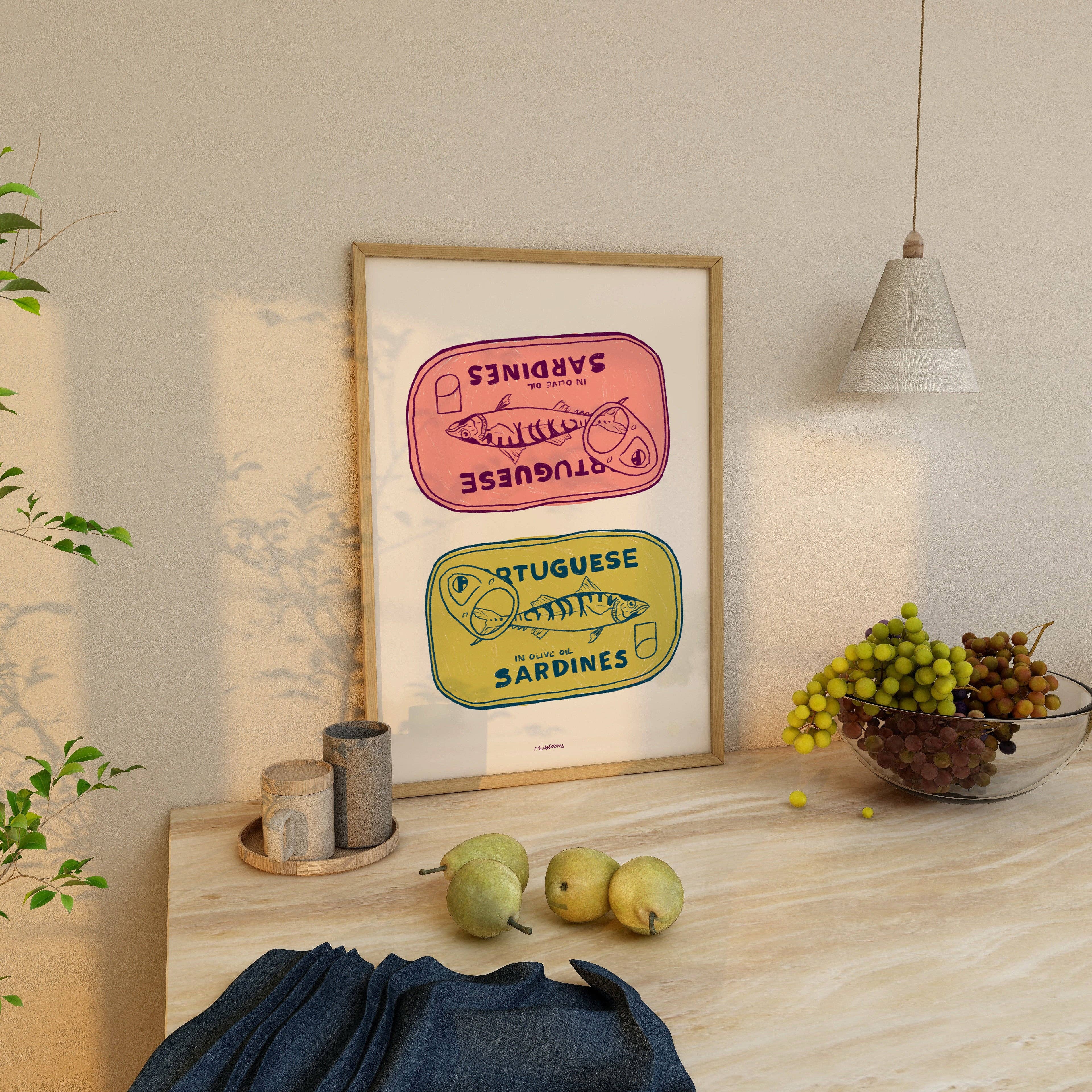 Sardines Art Print: A4