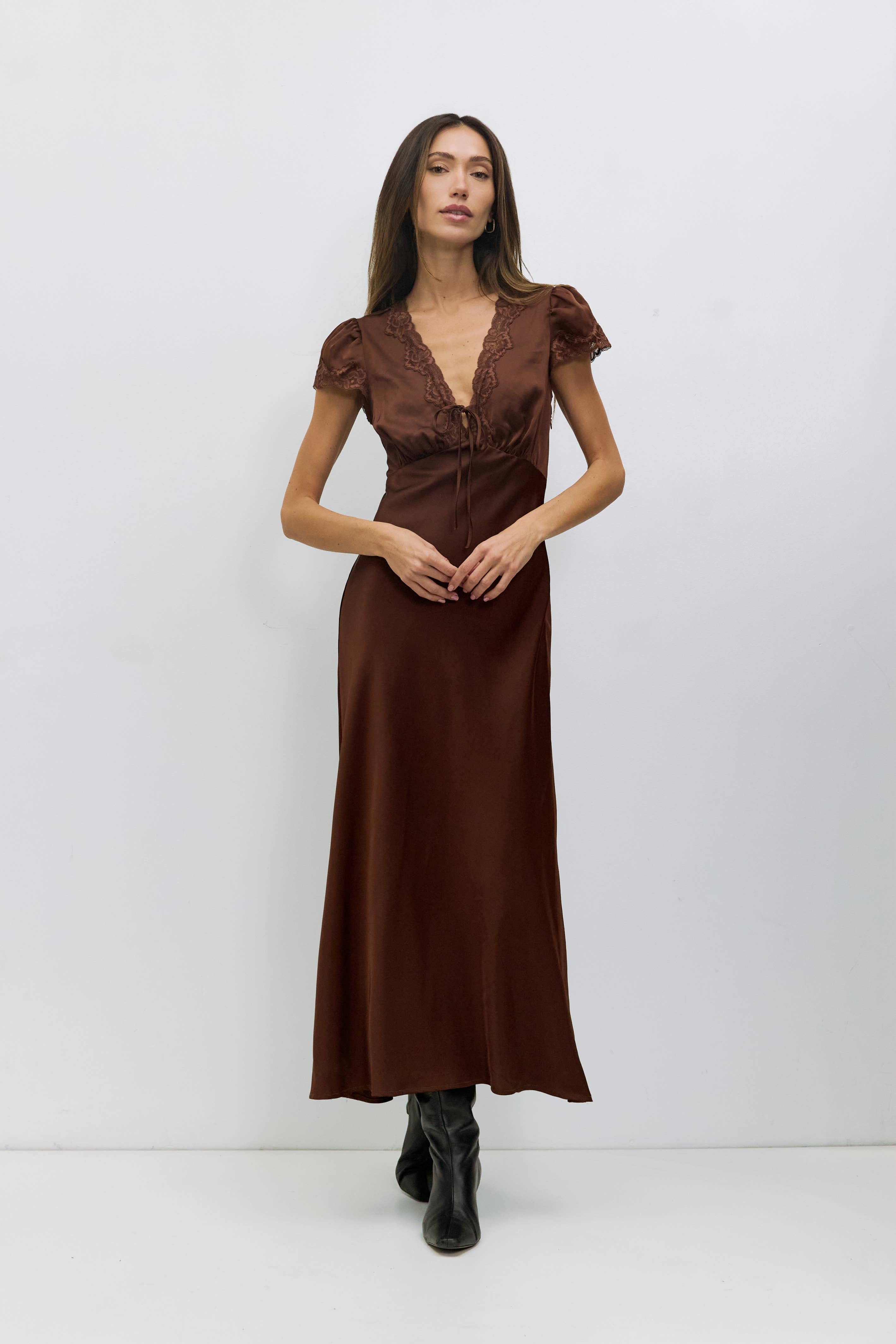 The Vivienne Satin Dress