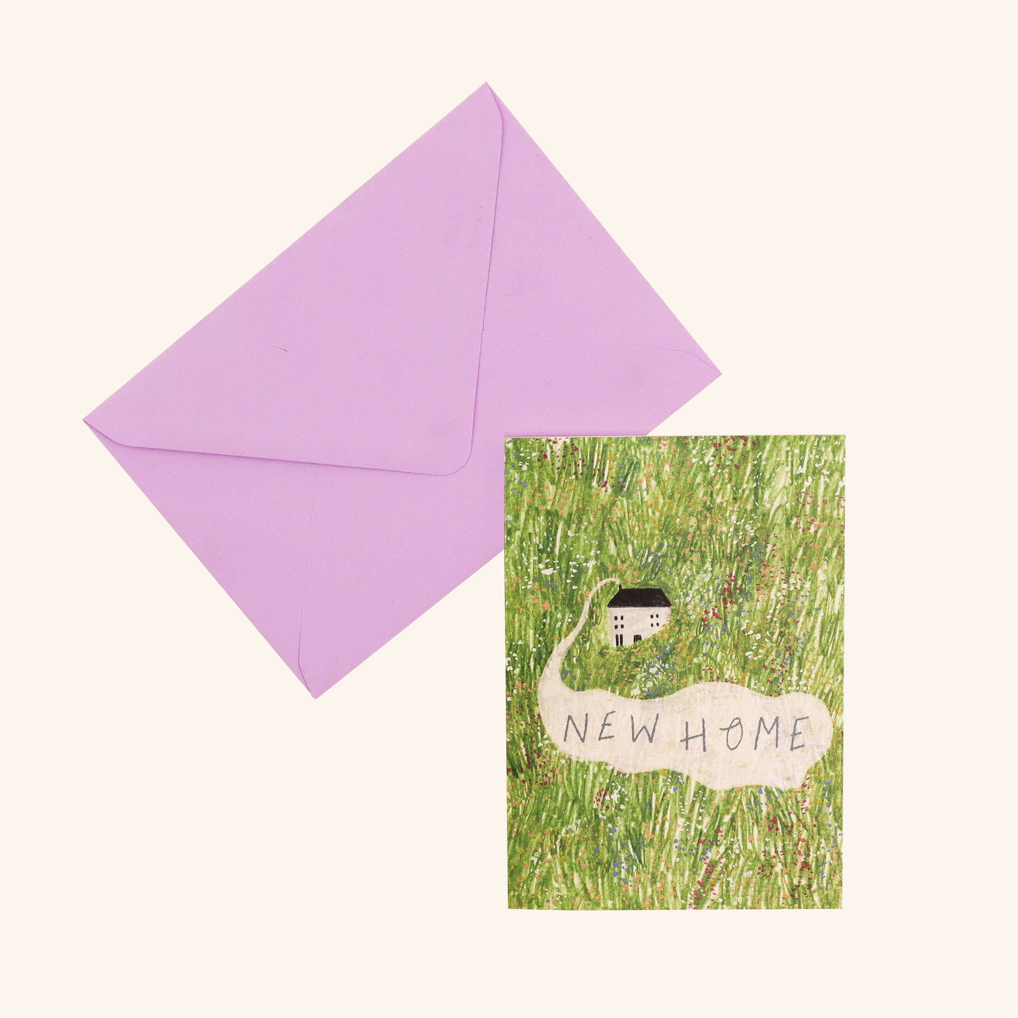 Floral New Home Greeting Card