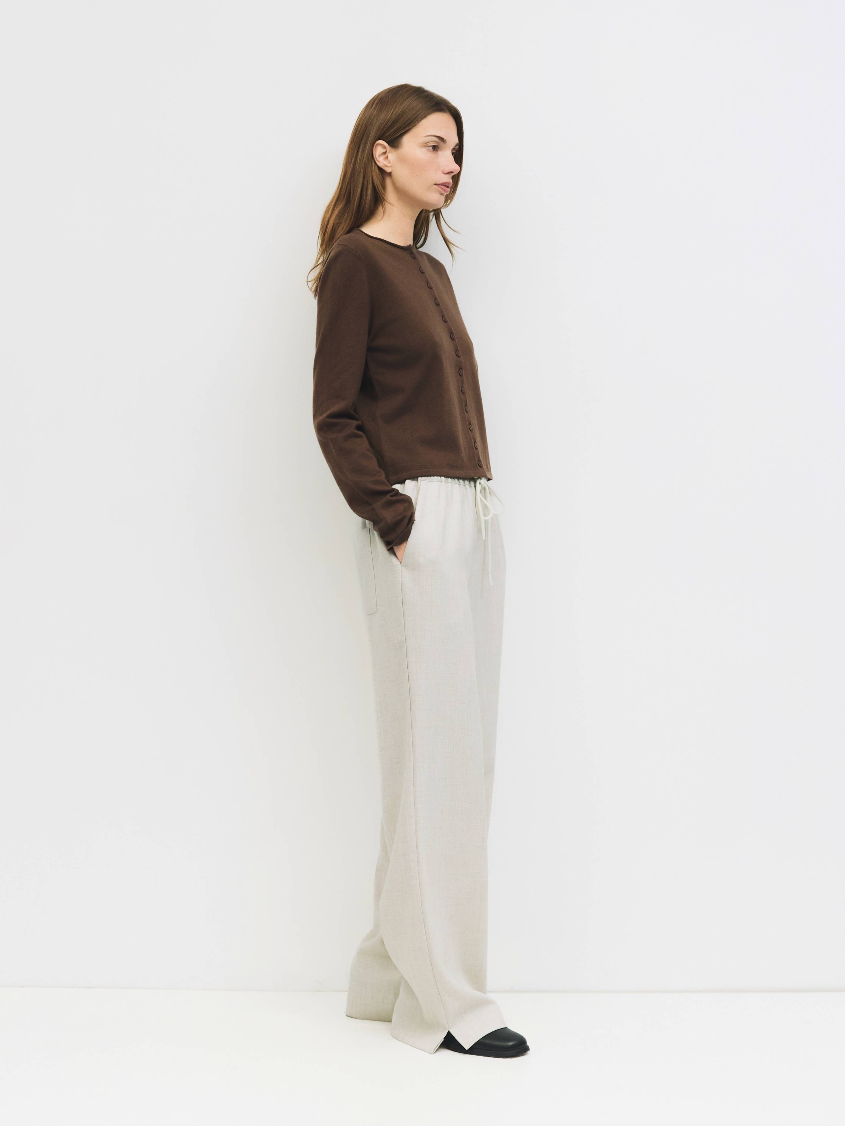 The Shea Cardigan- Brown