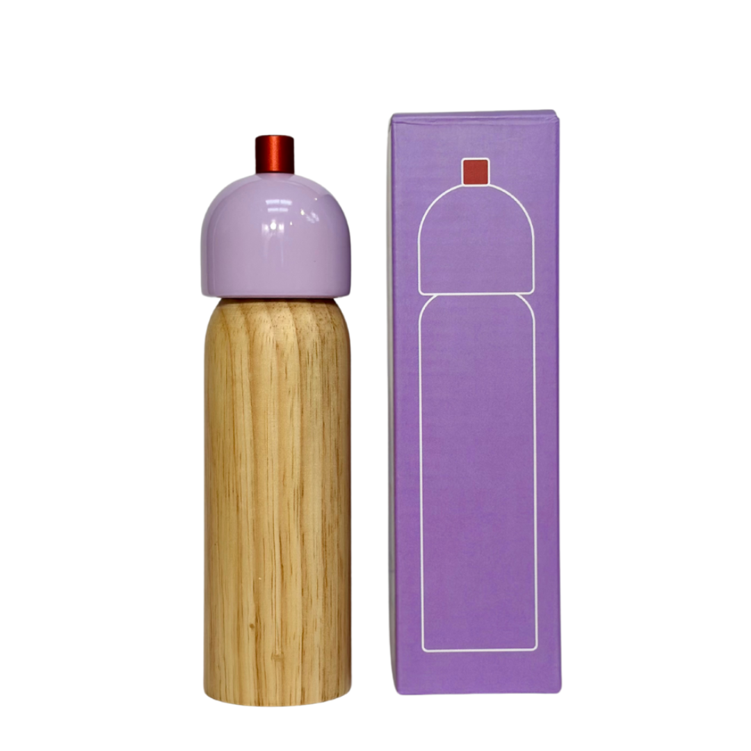 Salt & Pepper Grinder - Lilac & Red: Large
