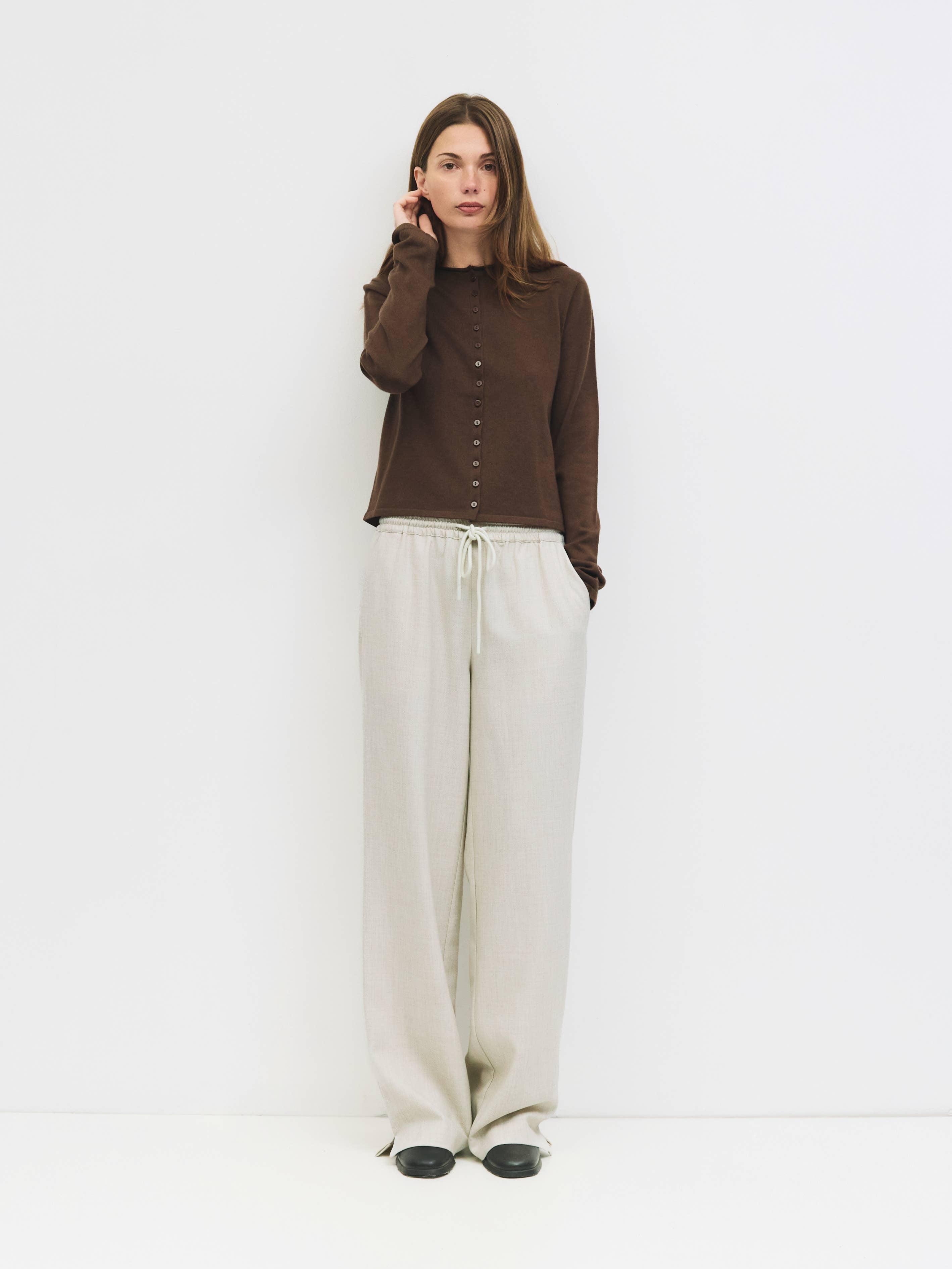 The Shea Cardigan- Brown