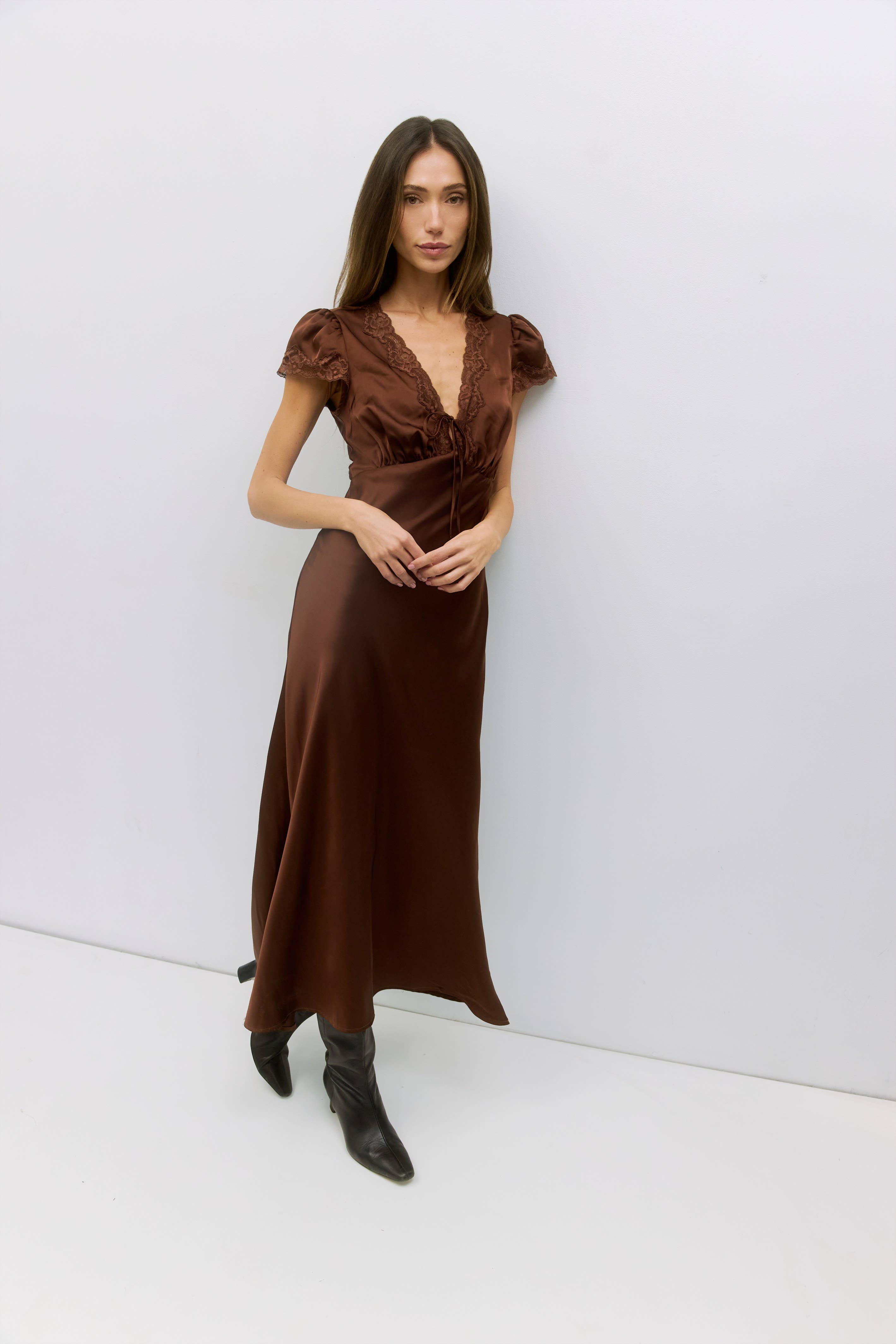 The Vivienne Satin Dress