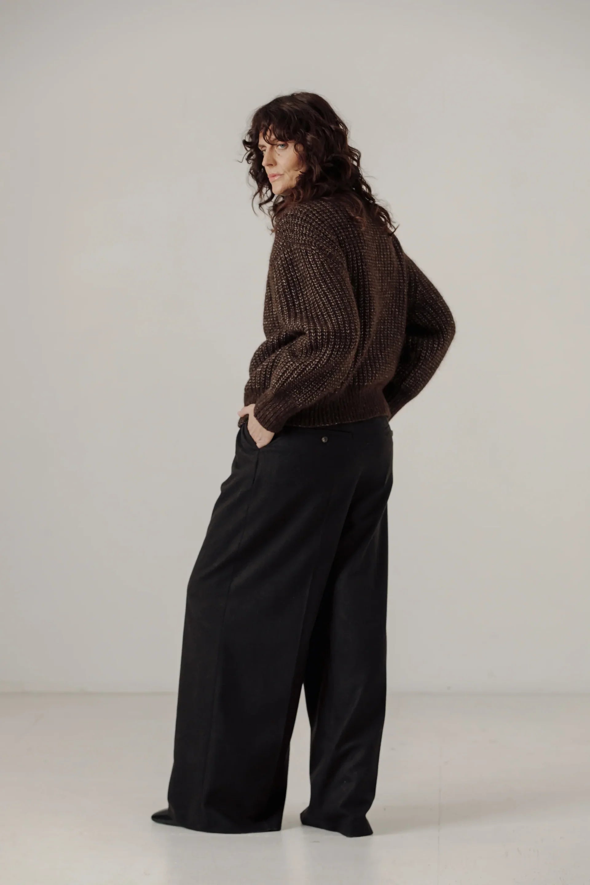 Alpine Quarter Zip Sweater - Carob