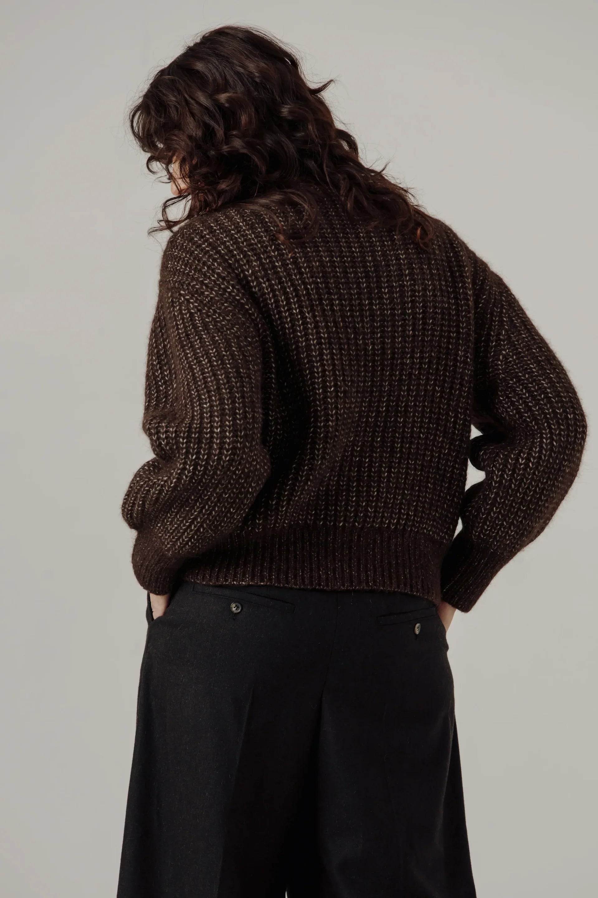 Alpine Quarter Zip Sweater - Carob
