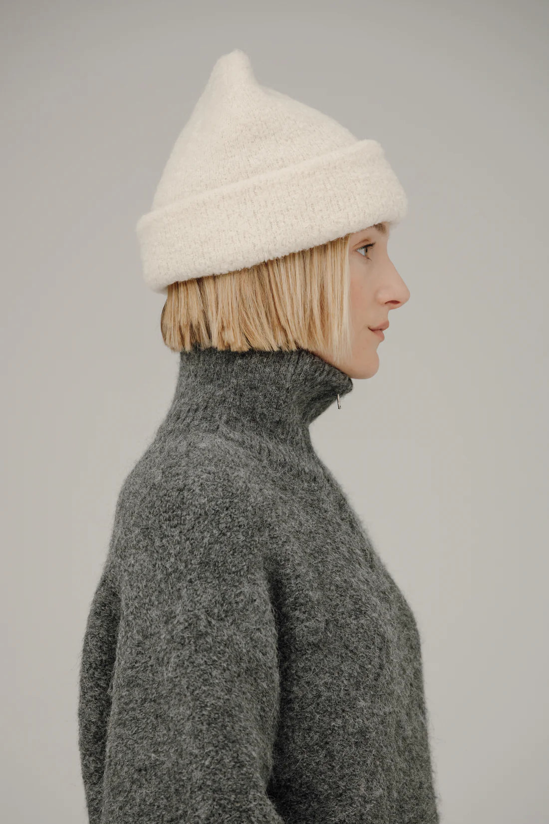 Remi Beanie in Ivory