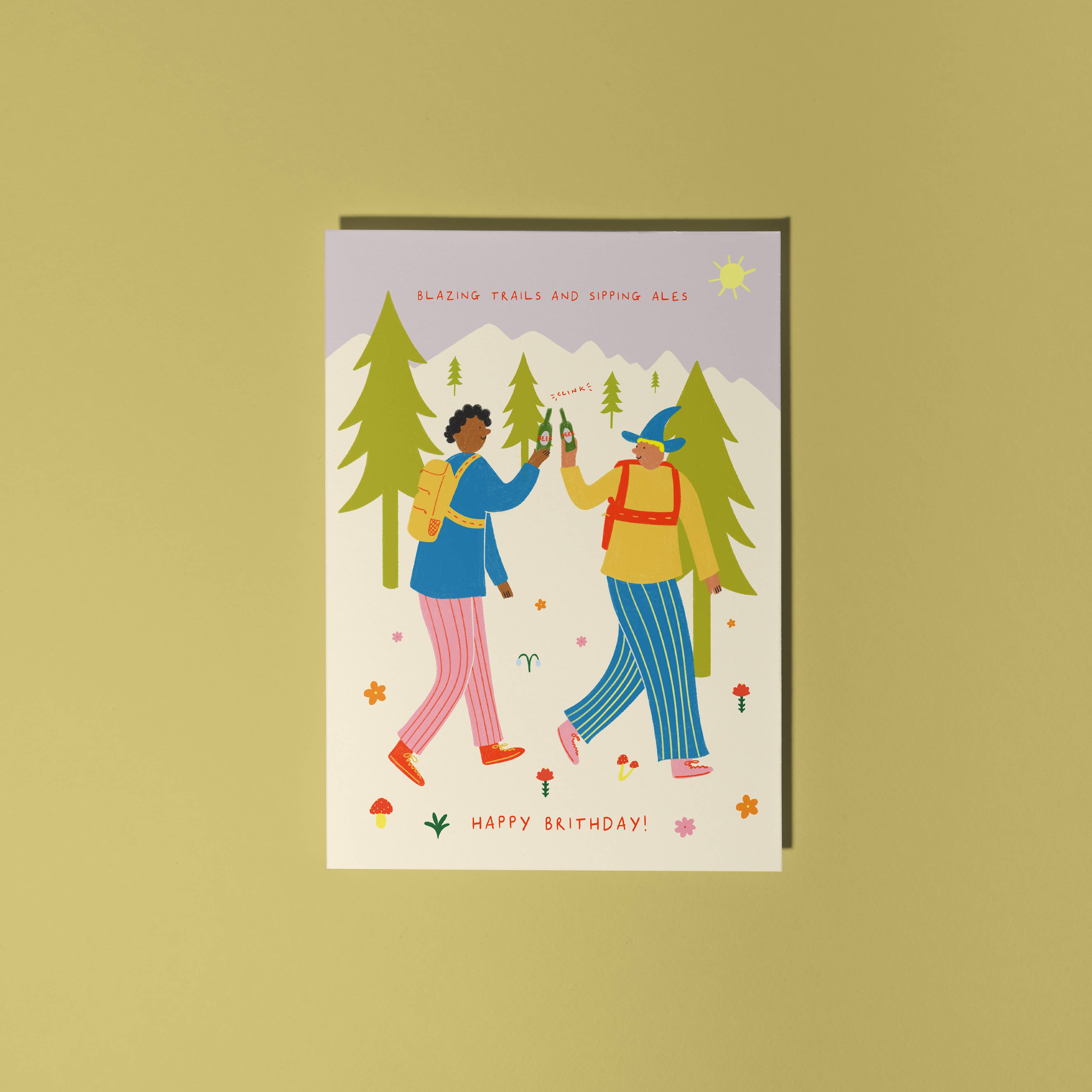 Blazing Trails Birthday Card