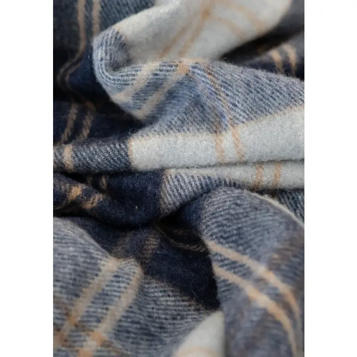 TBCo Wool Blanket - Bannockbane Silver Tartan