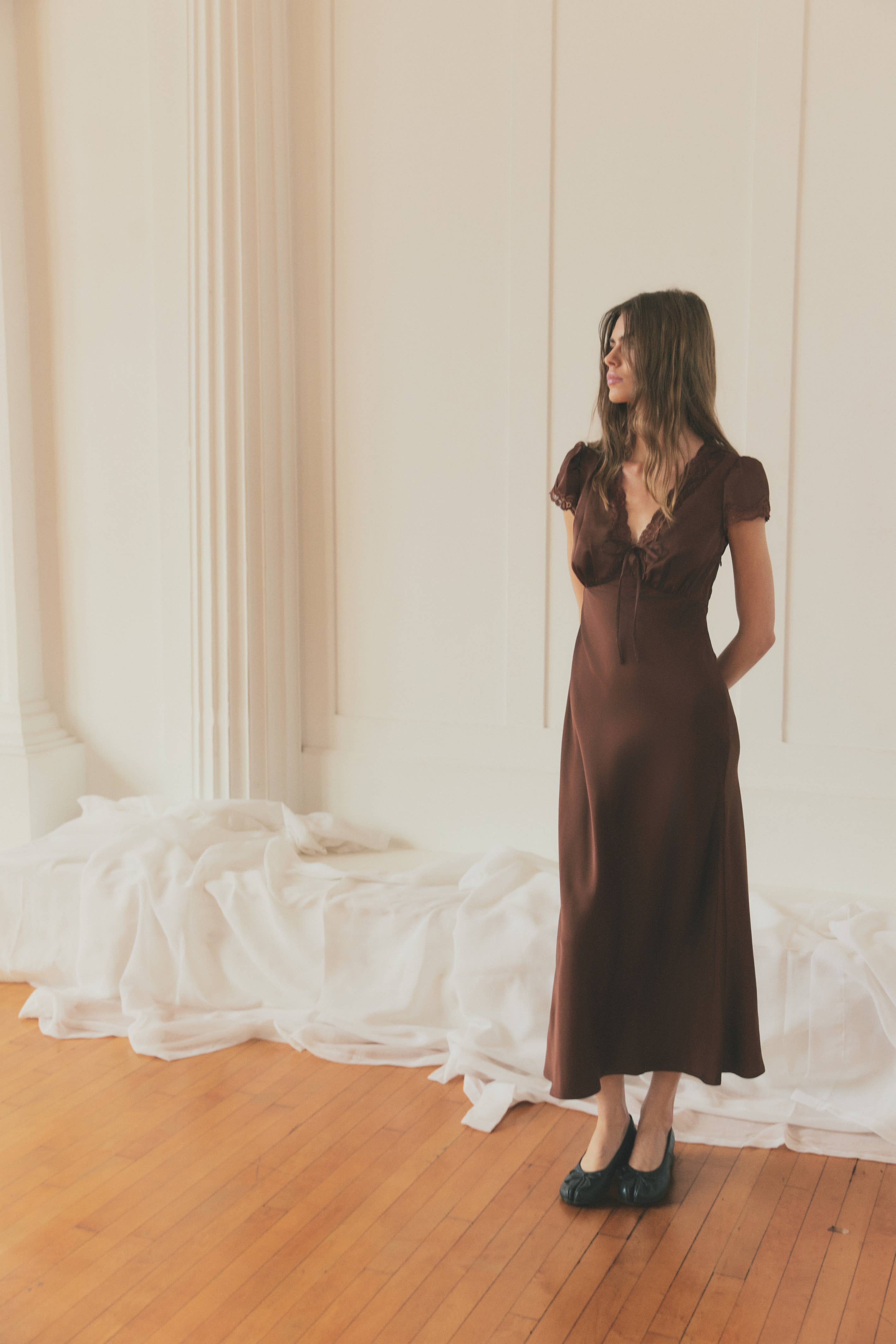 The Vivienne Satin Dress