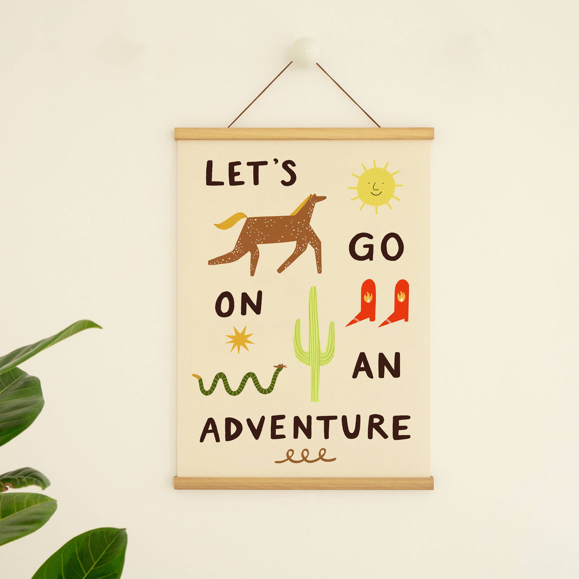 Let's Go On An Adventure Art Print | A4