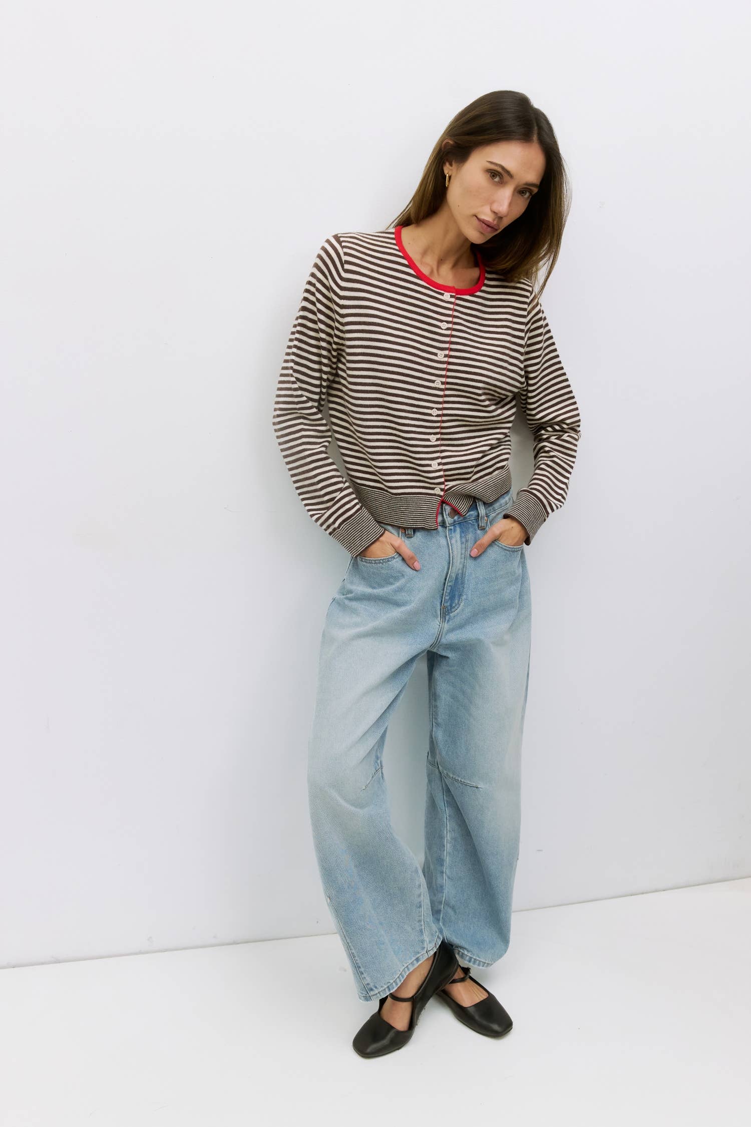 The Ansen Jeans | Barrel Jeans: BLUE / SMALL