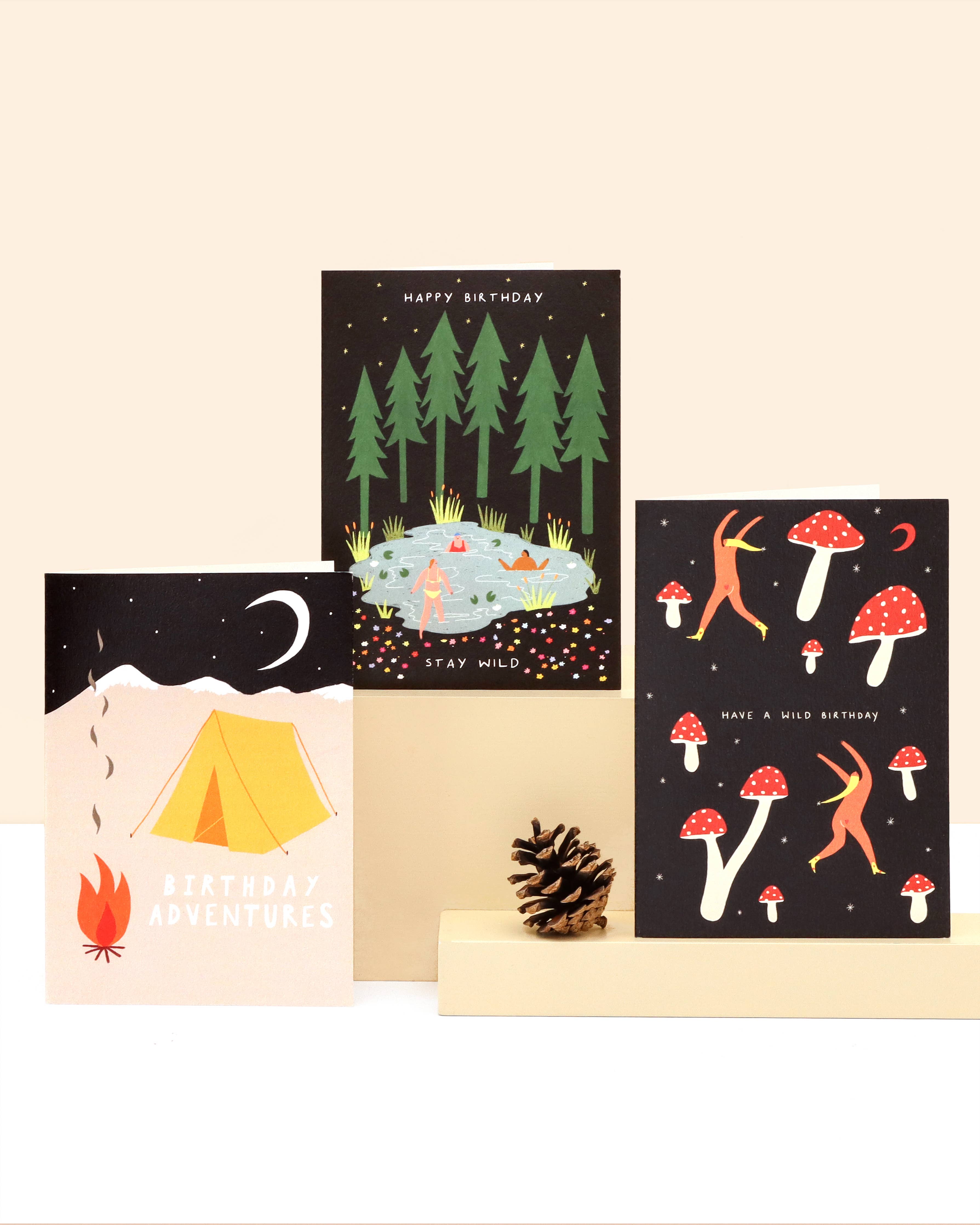 Stay Wild Swimming Birthday Card
