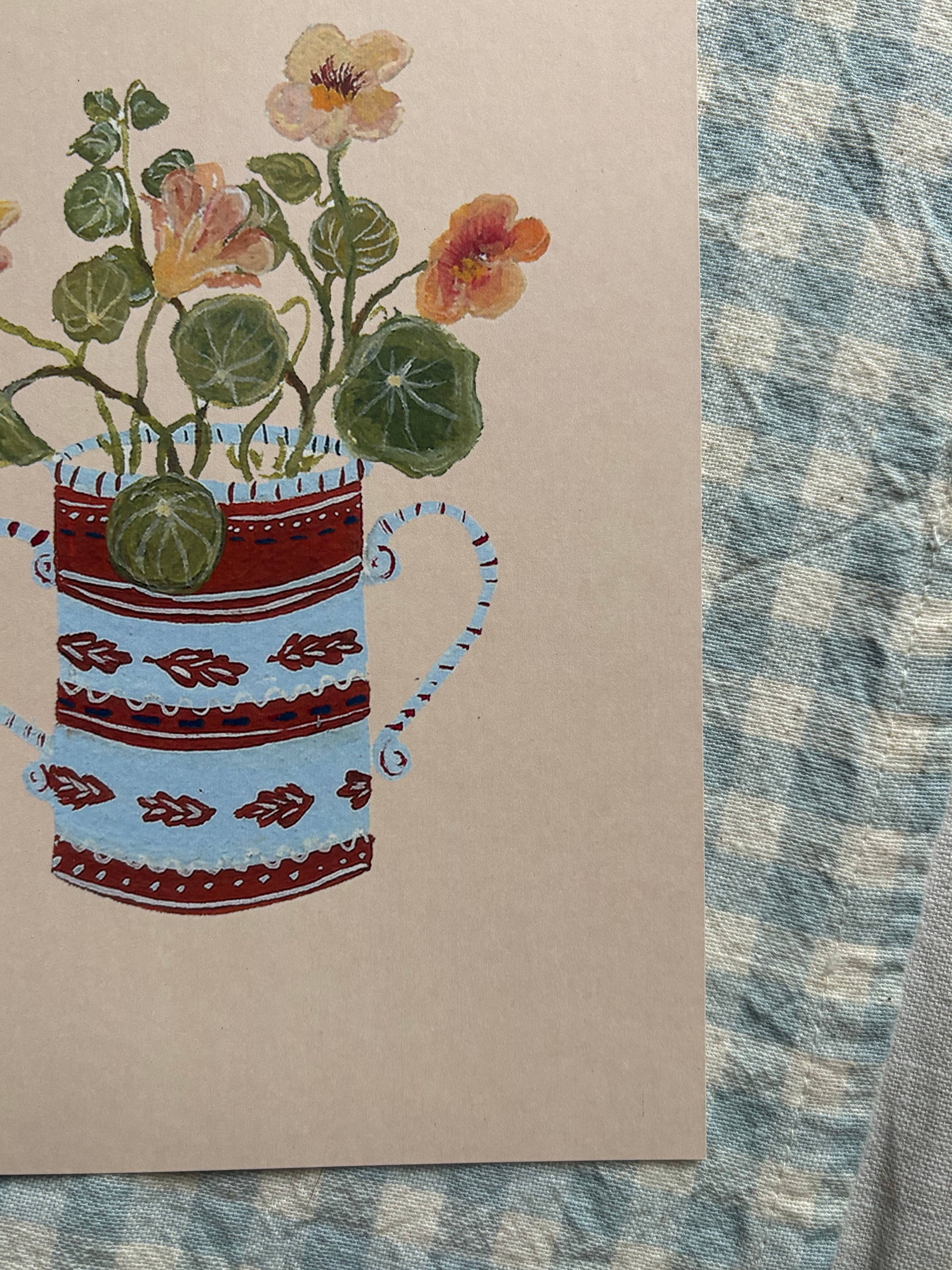 Apricot Nasturtium Print