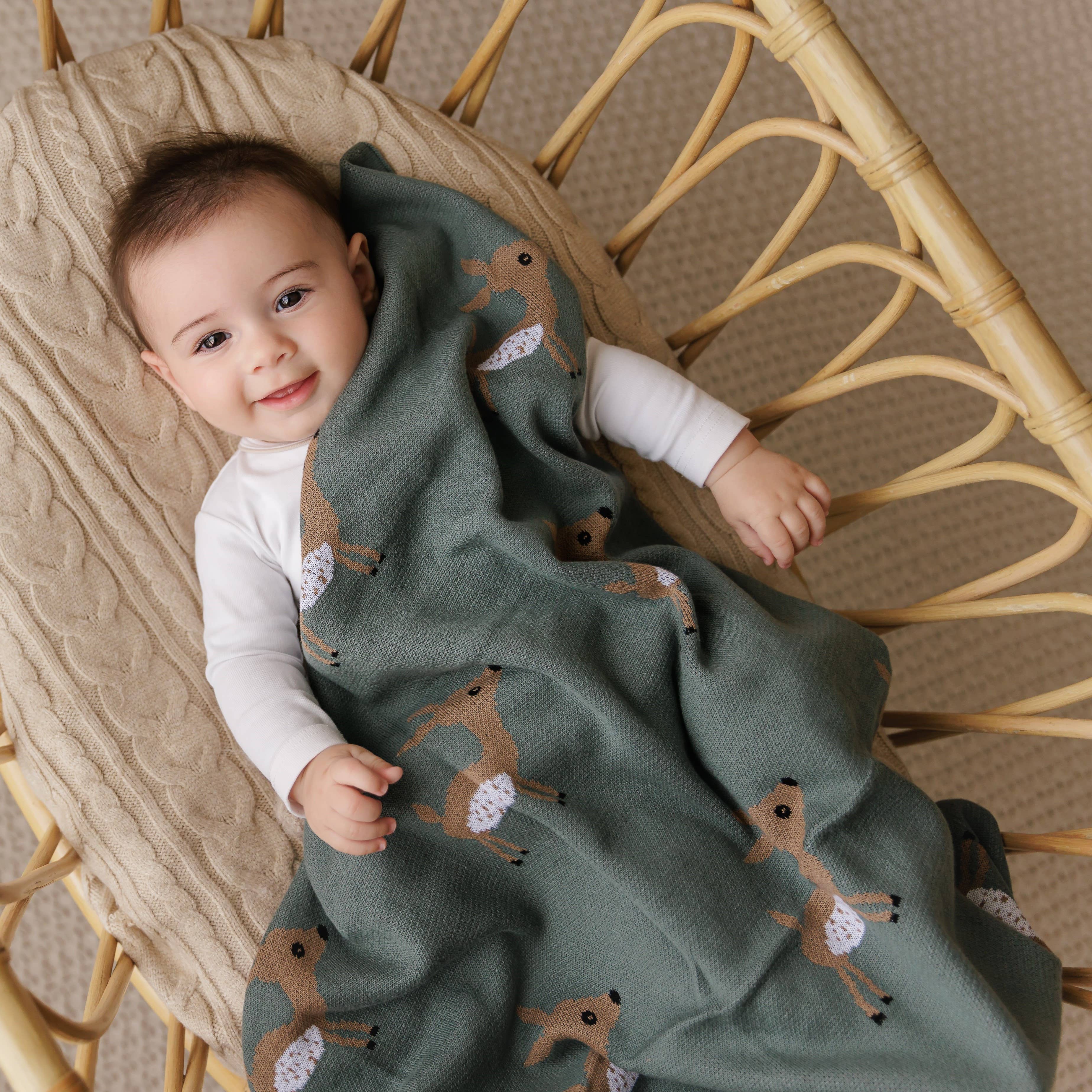 Deer Swaddle Blanket