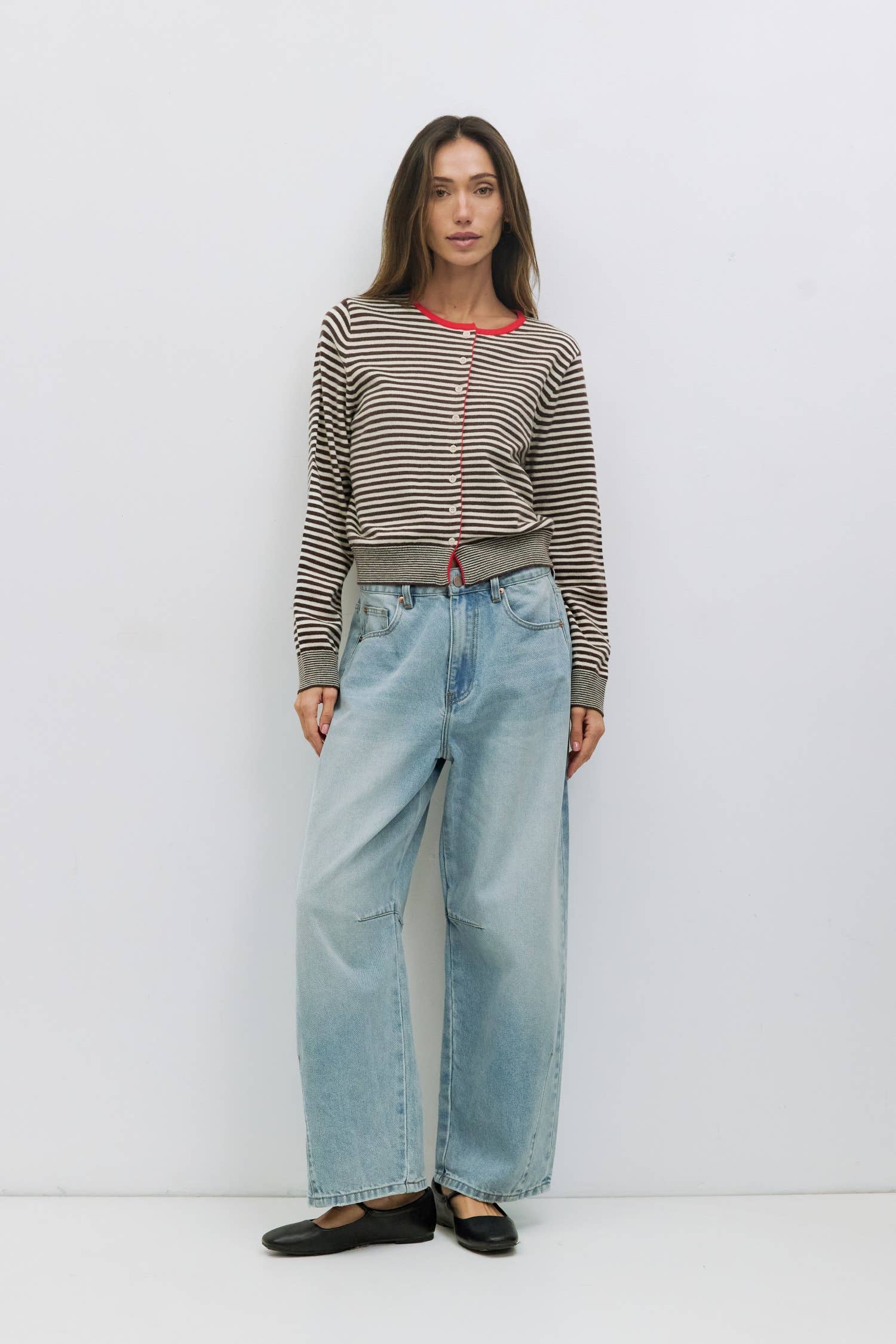 The Ansen Jeans | Barrel Jeans: BLUE / SMALL