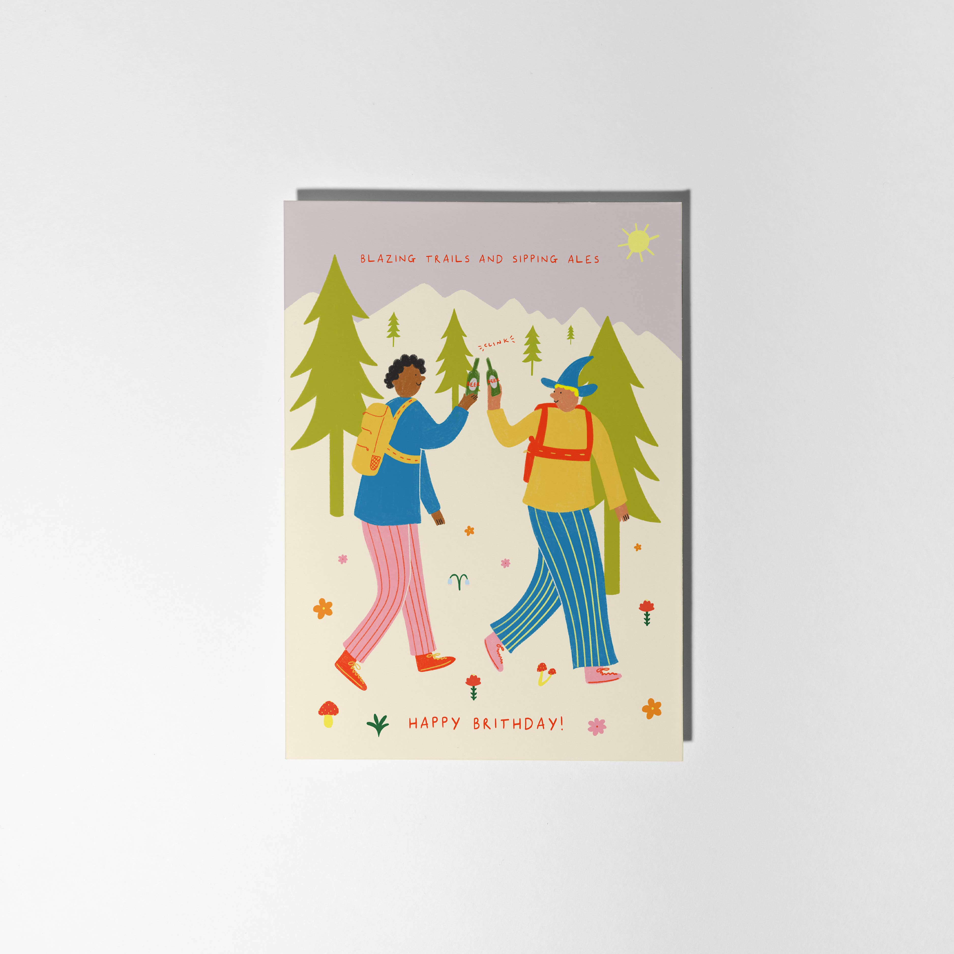 Blazing Trails Birthday Card