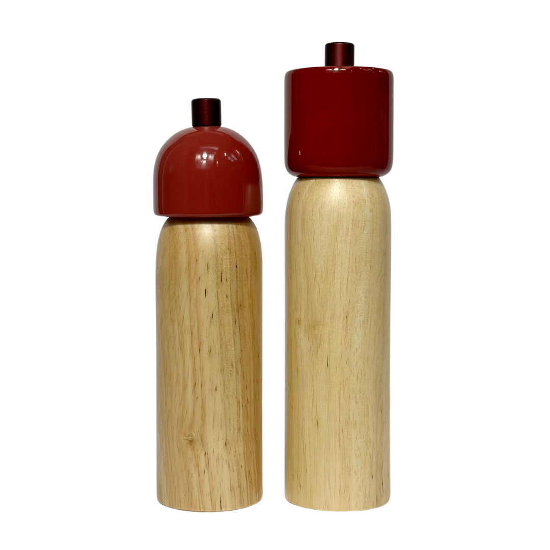 Salt & Pepper Grinder - Red & Red: Large