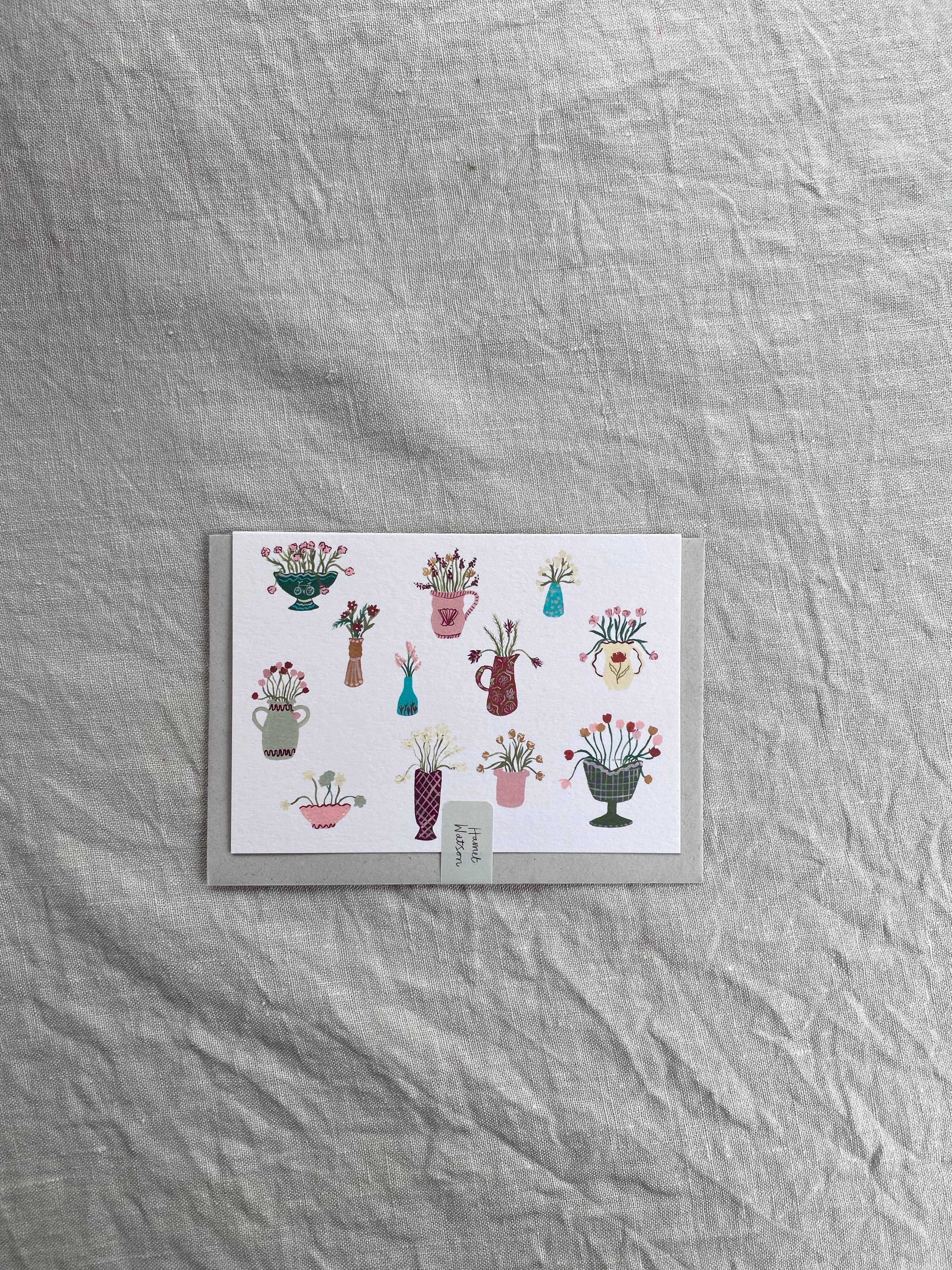 Fresh Floral Arrangements card