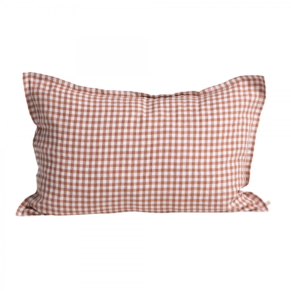 Vichy Gingham Linen Cushion