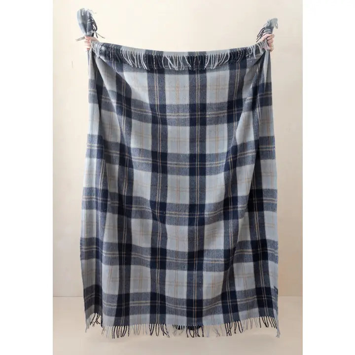 TBCo Wool Blanket - Bannockbane Silver Tartan