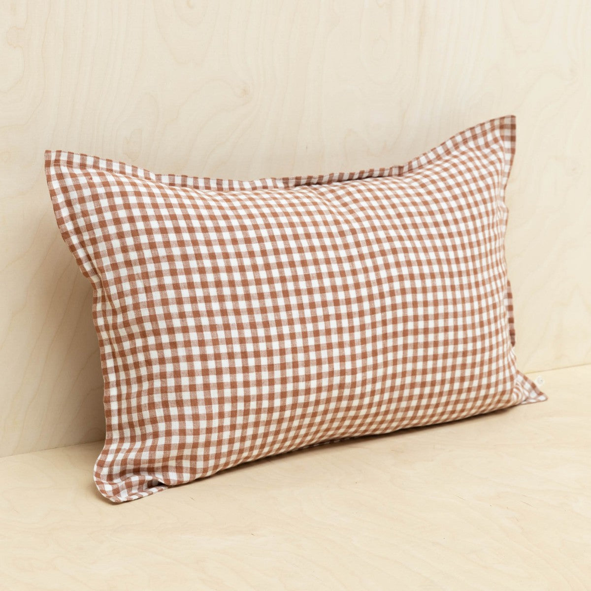 Vichy Gingham Linen Cushion