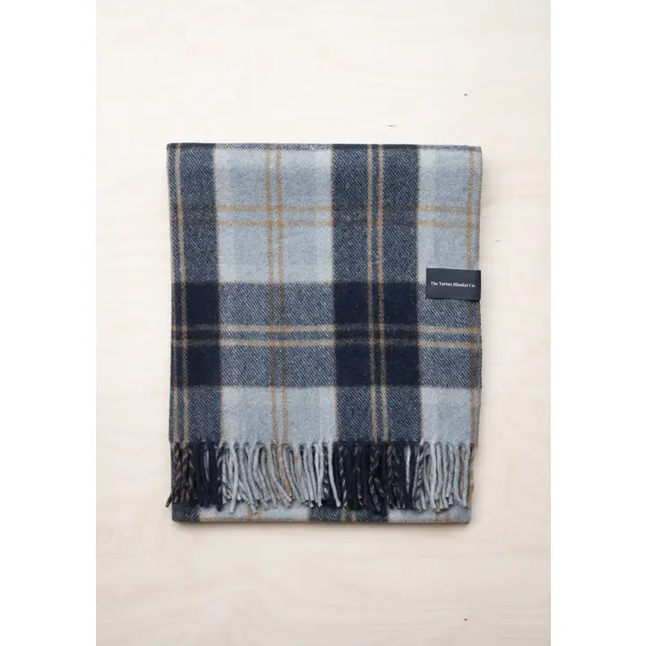 TBCo Wool Blanket - Bannockbane Silver Tartan