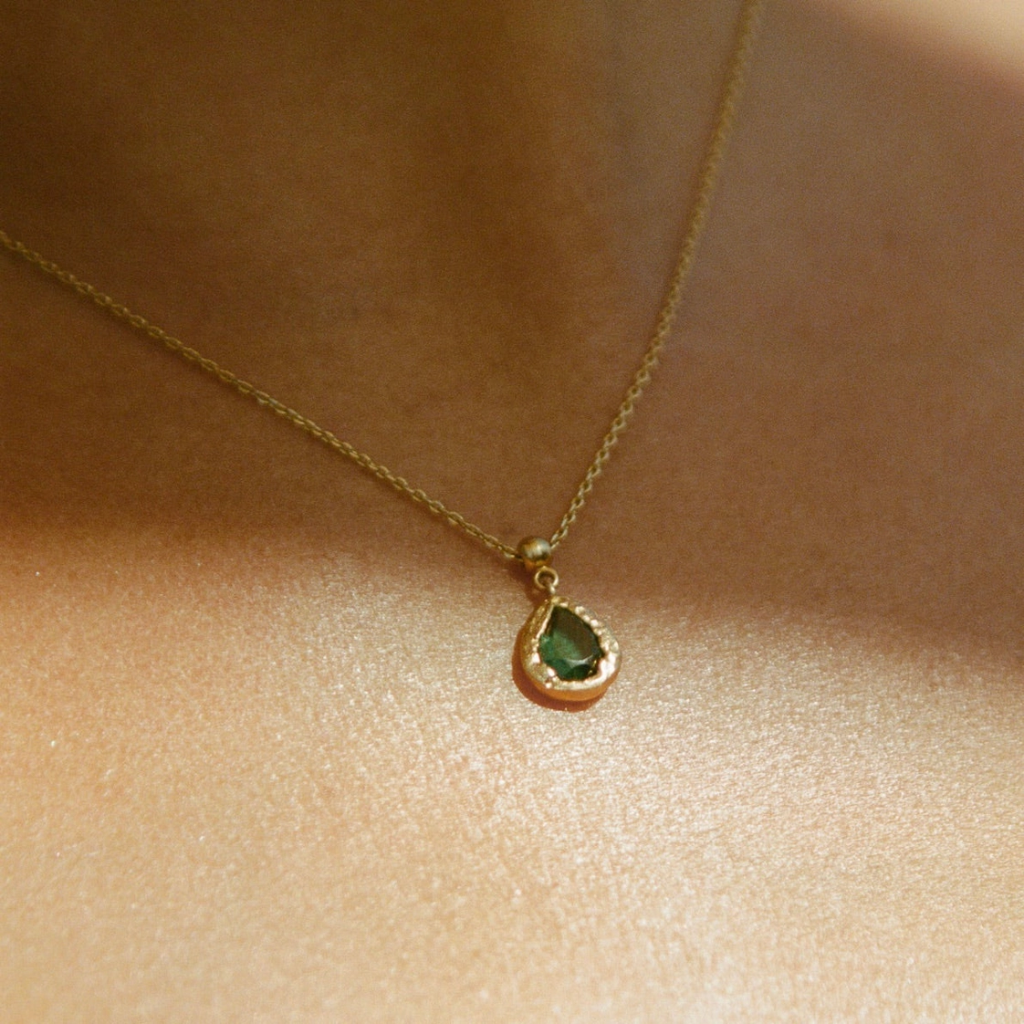 Lysia Green Charm Necklace