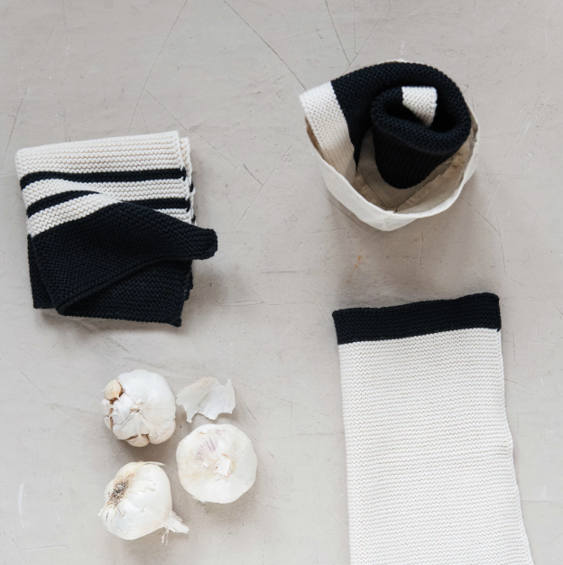Cotton Knit Dishcloths- Set of 3